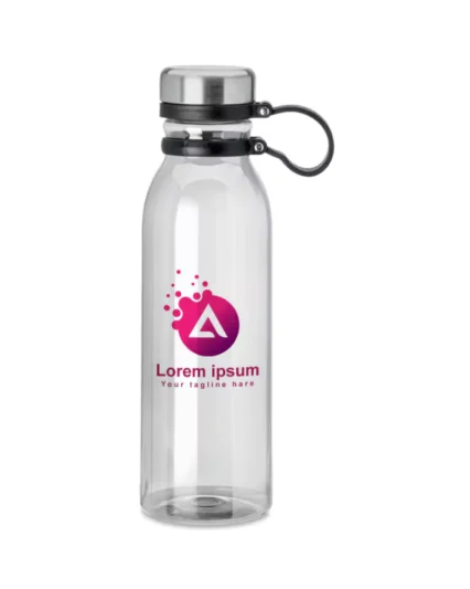rPET Transparent Bottles 800ml SS Lid with Carry Handle
