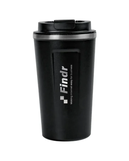 LED Temperature Display Black Tumblers Stainless Steel 510ml