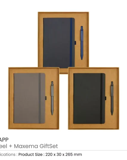 Appeel A5 Notebook and Maxema Dot Recycled Pen Italian Gift Sets