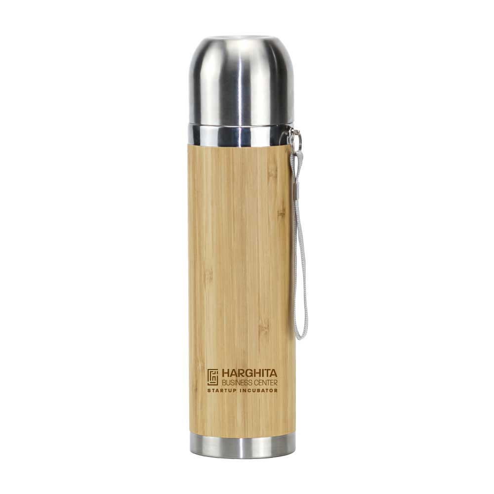 Stainless Steel Bamboo Flask