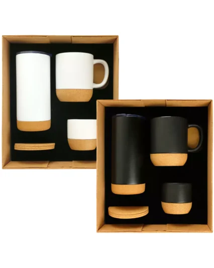 Cork Drinkware Gift Sets in a Cardboard Gift Box GS-1