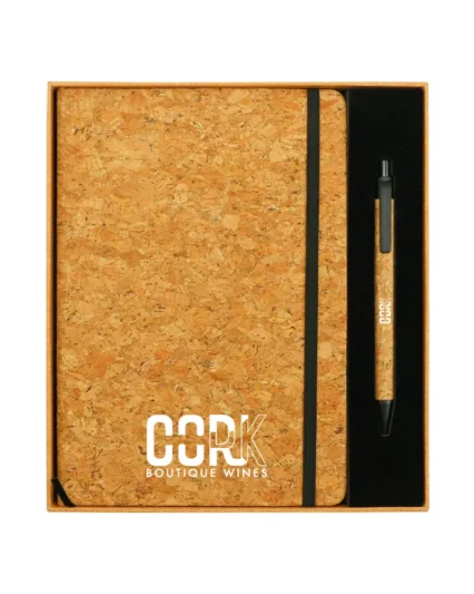 Cork Notebook and Ball Pen Gift Sets