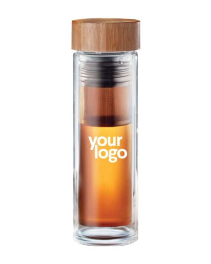 Glass and Bamboo Flask